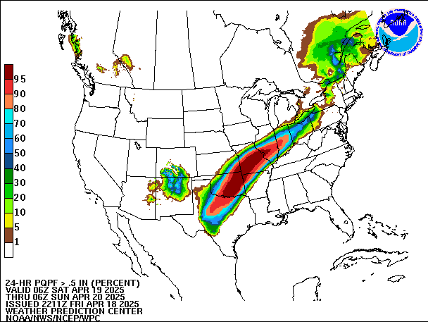 24-Hour PQPF valid 06Z April 20, 2025