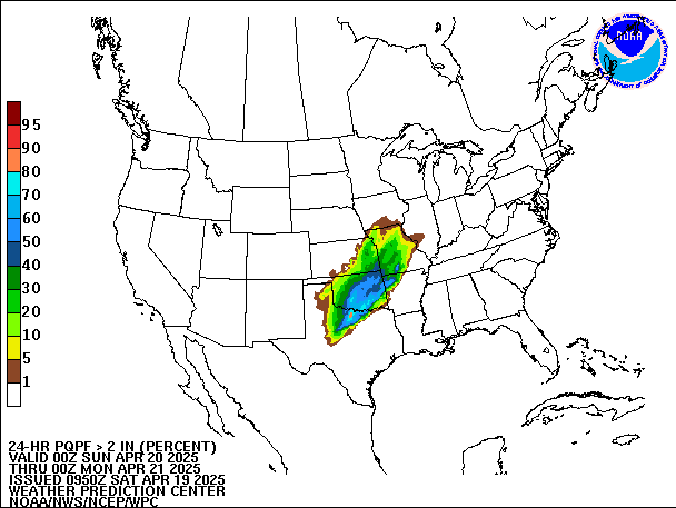 24-Hour PQPF valid 00Z April 21, 2025