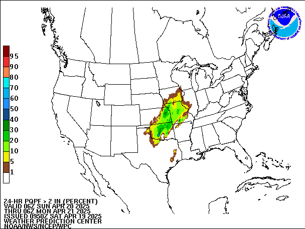 24-Hour PQPF valid 06Z April 21, 2025