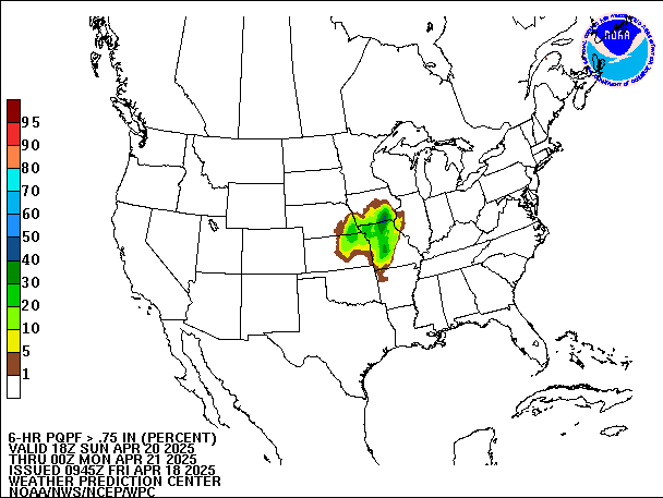 6-Hour PQPF valid 00Z April 21, 2025