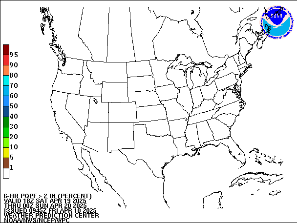 6-Hour PQPF valid 00Z April 20, 2025