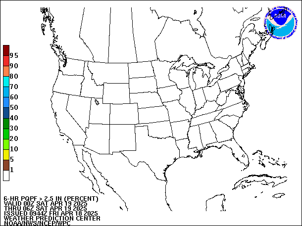 6-Hour PQPF valid 06Z April 19, 2025